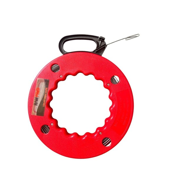 Ram Pro 100 ft Fish Tape Wire Cable Puller Tool – Flexible with Double Loop Tip - Picture 1 of 4